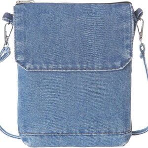 Small Denim Purse Blue Jean Purse Shoulder Bag Denim Crossbody Bags for Women